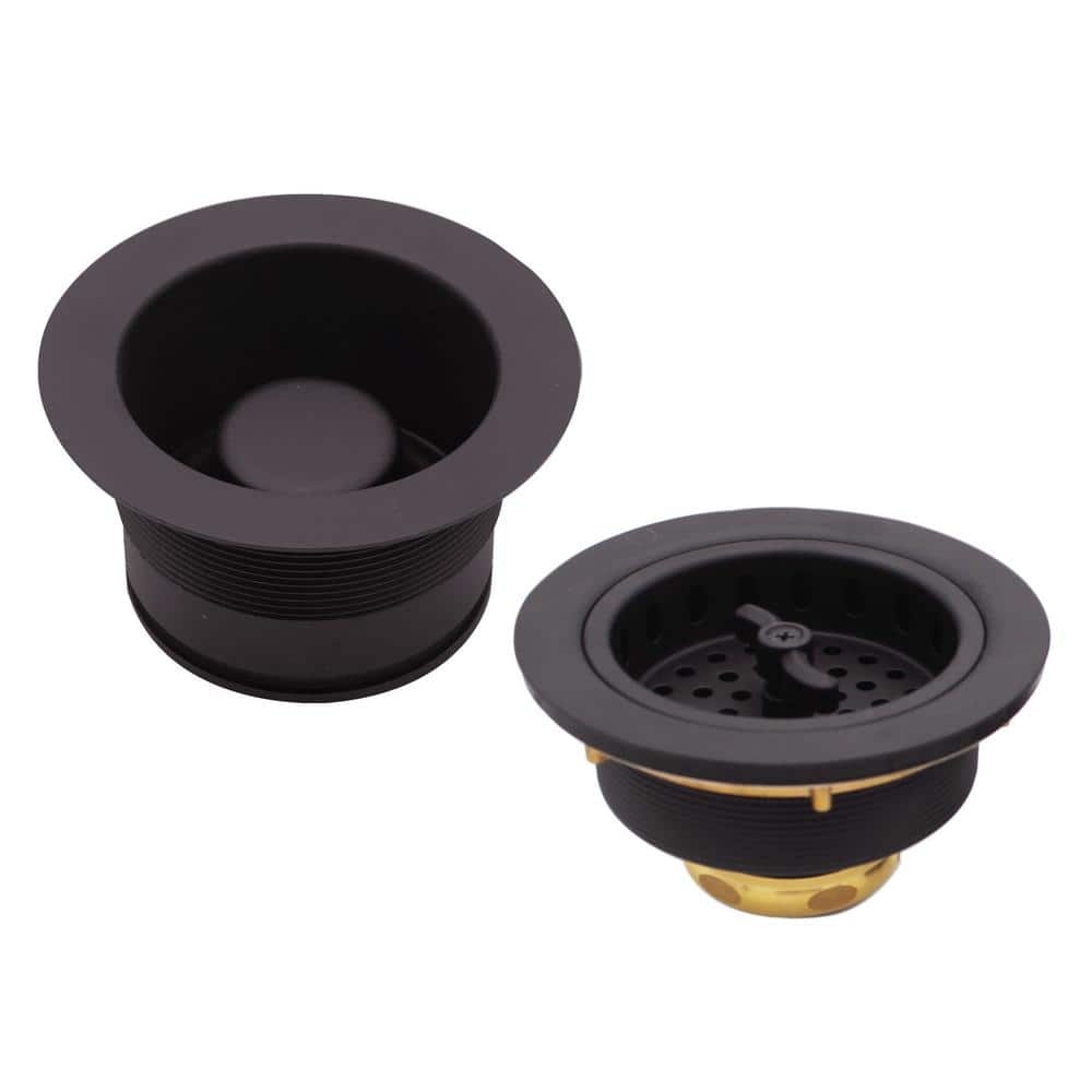 3-1/2 in. Twist Style Kitchen Strainer with EZ Mount Disposal Flange in Oil Rubbed Bronze price history on PriceWatchPro