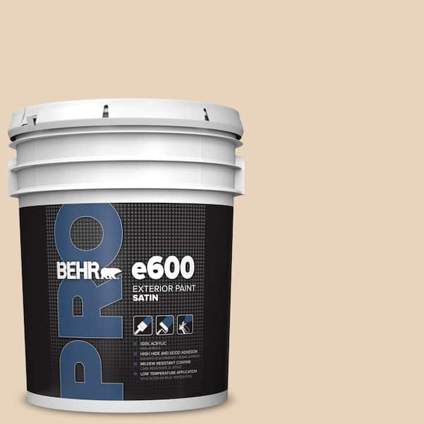 5 gal. #HDC-MD-17 Minimum Beige Satin Exterior Paint