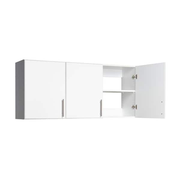 Prepac Elite Wall Cabinet Versatile Adjustable Tall 3 Door Garage Wall Cabinet 54 in.W x 24 in.H x 12 in.D WEW 5424 White WEW 5424 The Home Depot