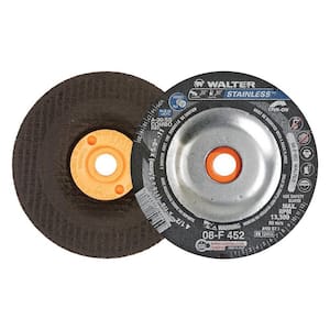 Stainless 4.5 in. x 5/8-11 in. Arbor x 1/8 in. T27S A-30-SS Grinding Wheel for Stainless (25-Pack)