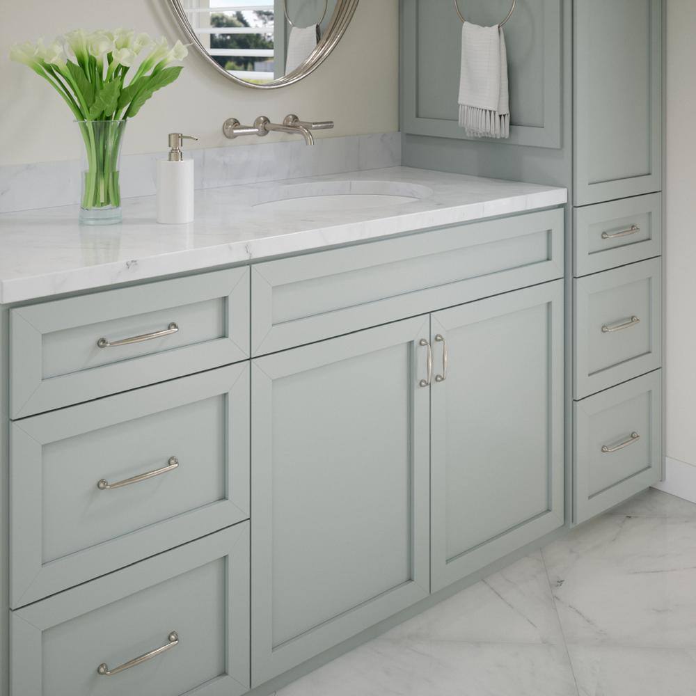 Brushed Nickel 7.8" Modern Traditional Bar Pull