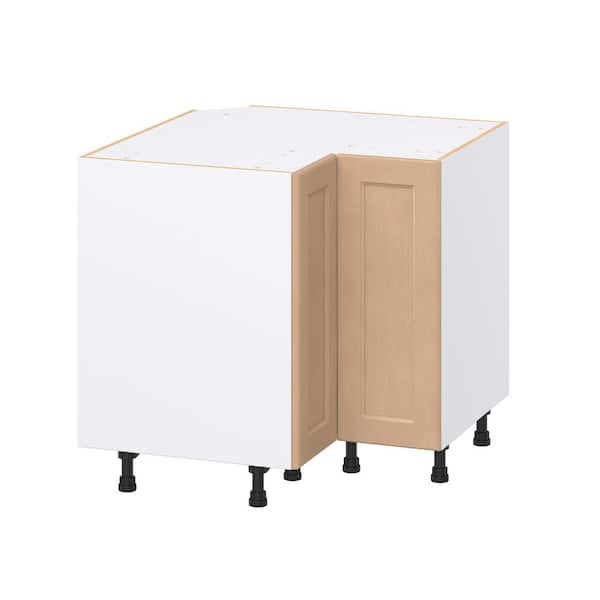 Lakewood Sugar Cookie Shaker Assembled Premium LS Corner Base Kitchen Cabinet (36 in. W x 34.5 in. H x 24 in. D)