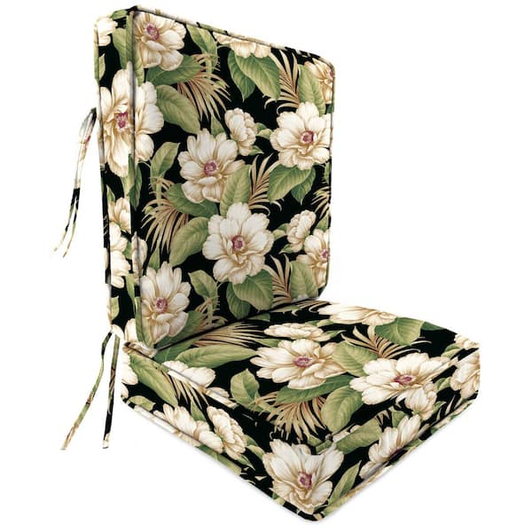 Jordan Manufacturing 22 in. L x 45 in. W x 4 in. T Outdoor Deep Seat Chair Cushion Set in Caroline Midnight