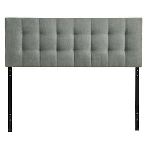 Lily Gray Full Upholstered Fabric Headboard