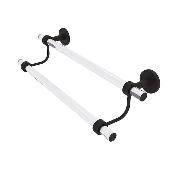 Clearview 30 in. Wall Mounted Double Towel Bar in Oil Rubbed Bronze
