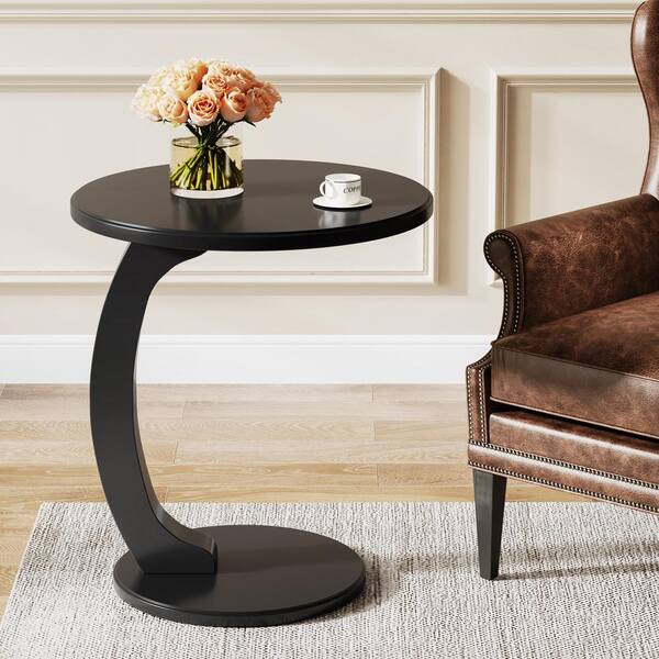 Black boho side table sales