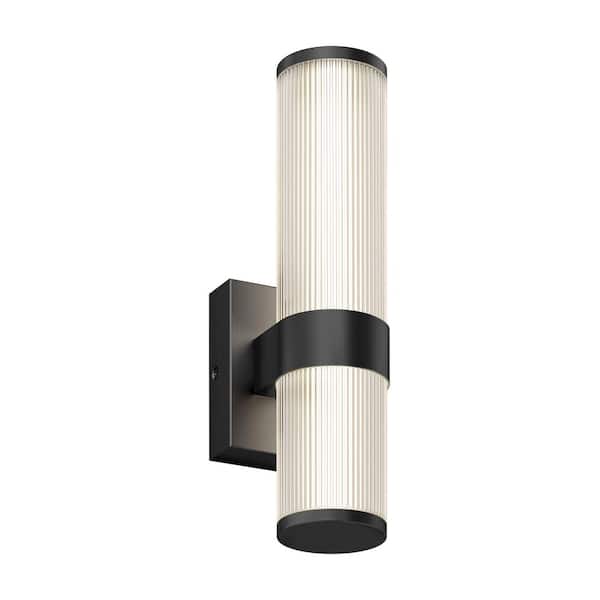 Mirado 5 in. 5CCT 1-Light Matte Black Integrated LED Sconce Wall Light