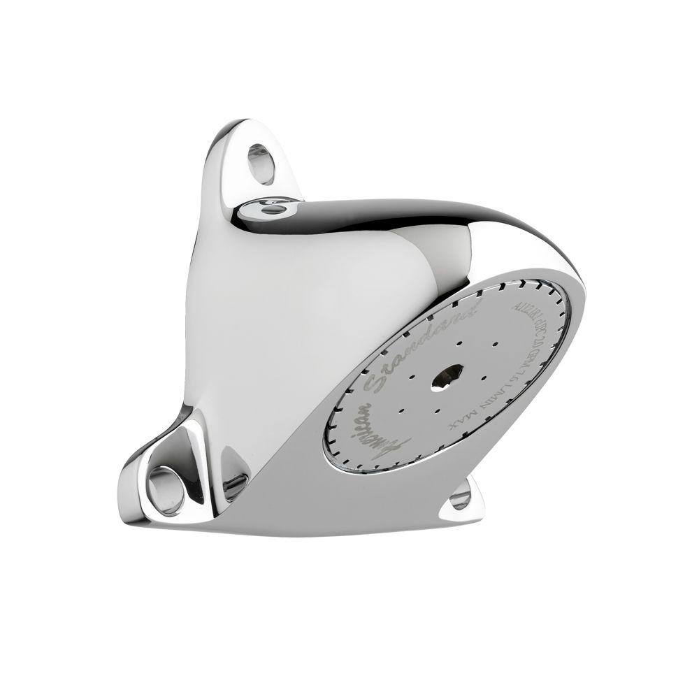 1-Spray 3.5 in. Single Wall Mount Vandal Resistant Fixed Shower Head in Pol