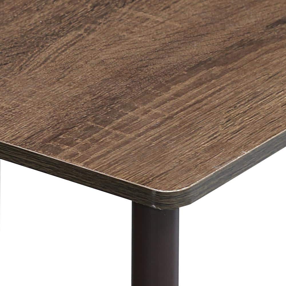 Walnut Brown Adjustable Ladder Wood Shelf