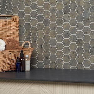 Mantis Sage 11.02 in. x 11.41 in. Matte Porcelain Floor and Wall Mosaic Tile (0.87 sq. ft./Each)