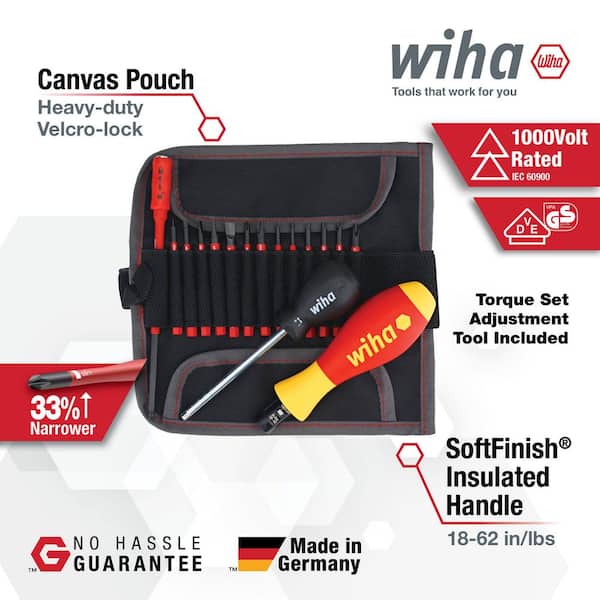 Wiha Insulated TorqueVario-S (18-62 in./lbs.) and SlimLine Blade