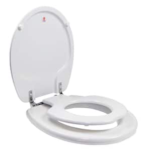 TinyHiney Children's Round Closed Front Toilet Seat in White