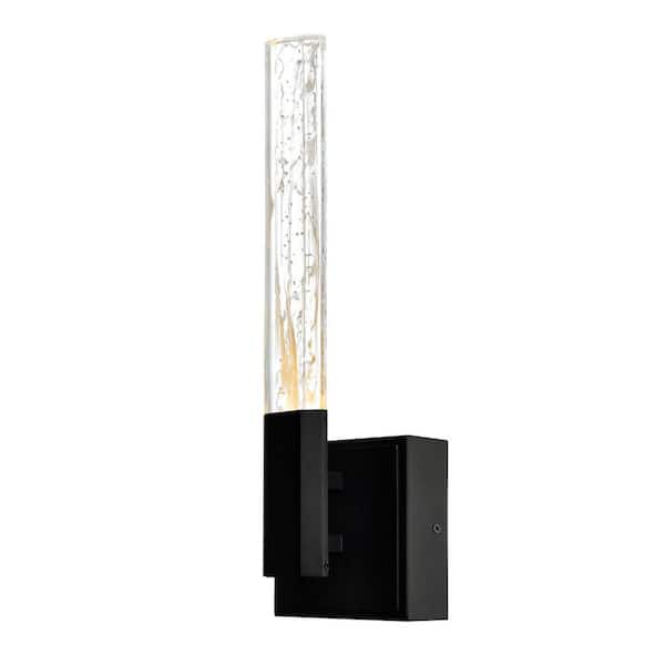 CWI Lighting Greta 1 Light Integrated LED Black Wall Light