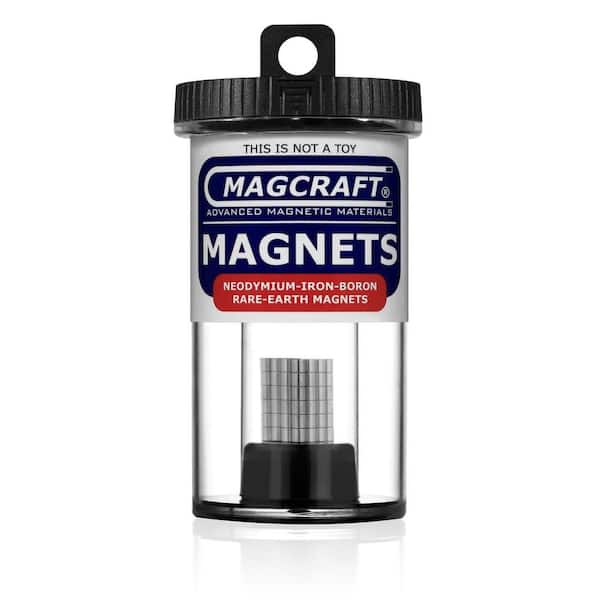 Magcraft Rare Earth 1/8 in. x 1/8 in. Rod Magnet (100-Pack)
