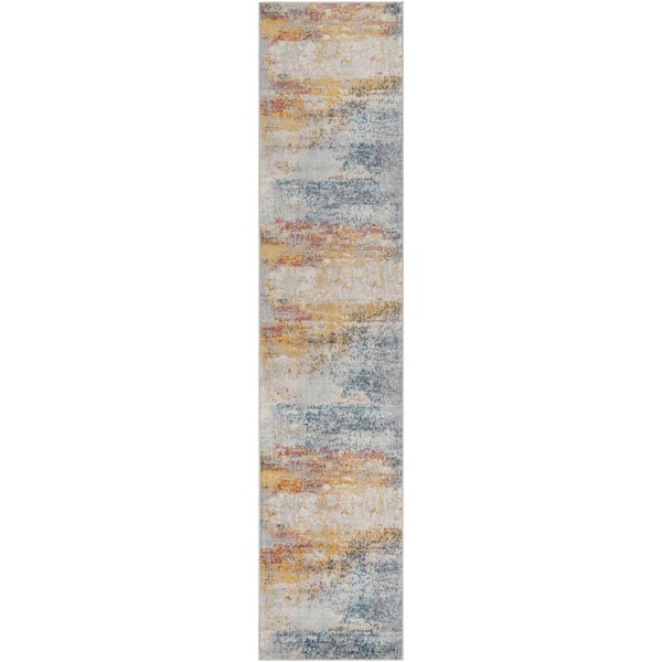 Ivy Medium Gray 3 ft. x 12 ft. Indoor Area Rug