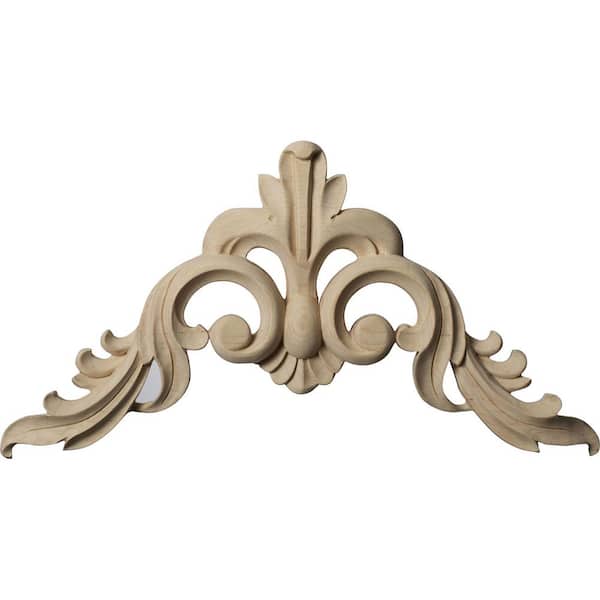 Ekena Millwork 3/4 in. x 8 in. x 8 in. Cherry Medium Monique Corner
