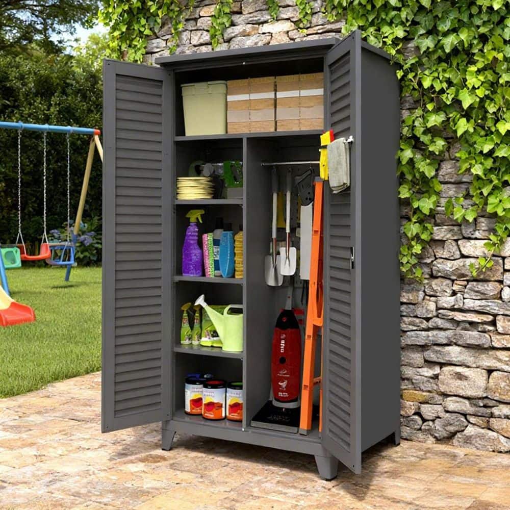 gray-outdoor-storage-cabinets-