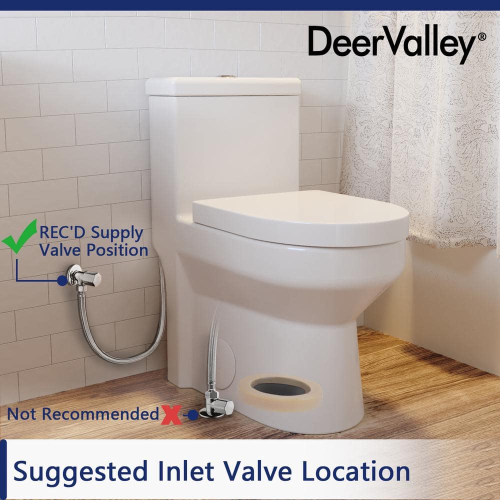 Compact White Ceramic Dual Flush Round Toilet with Seat