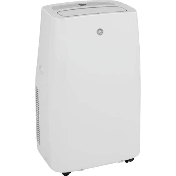 Ge 12 000 Btu 7 800 Btu Doe Portable Air Conditioner With Dehumidifier And Remote In White Apca12xylw The Home Depot