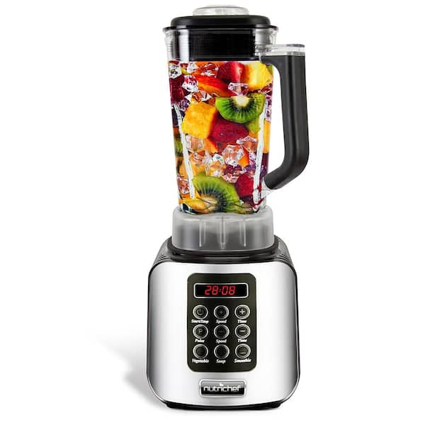 NutriChef 57 oz. 5-Speed Digital Countertop Blender with Pulse Blend, Adjustable Speed Settings-NCBL1700 - The Home Depot