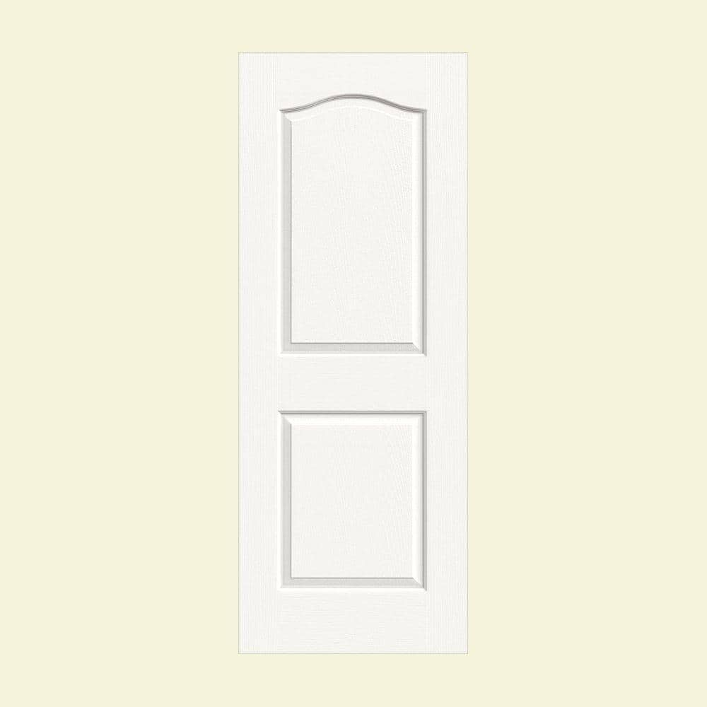 Jeld Wen 24 In X 80 In Camden White Painted Textured Molded Composite Mdf Interior Door Slab Thdjw136800585 The Home Depot