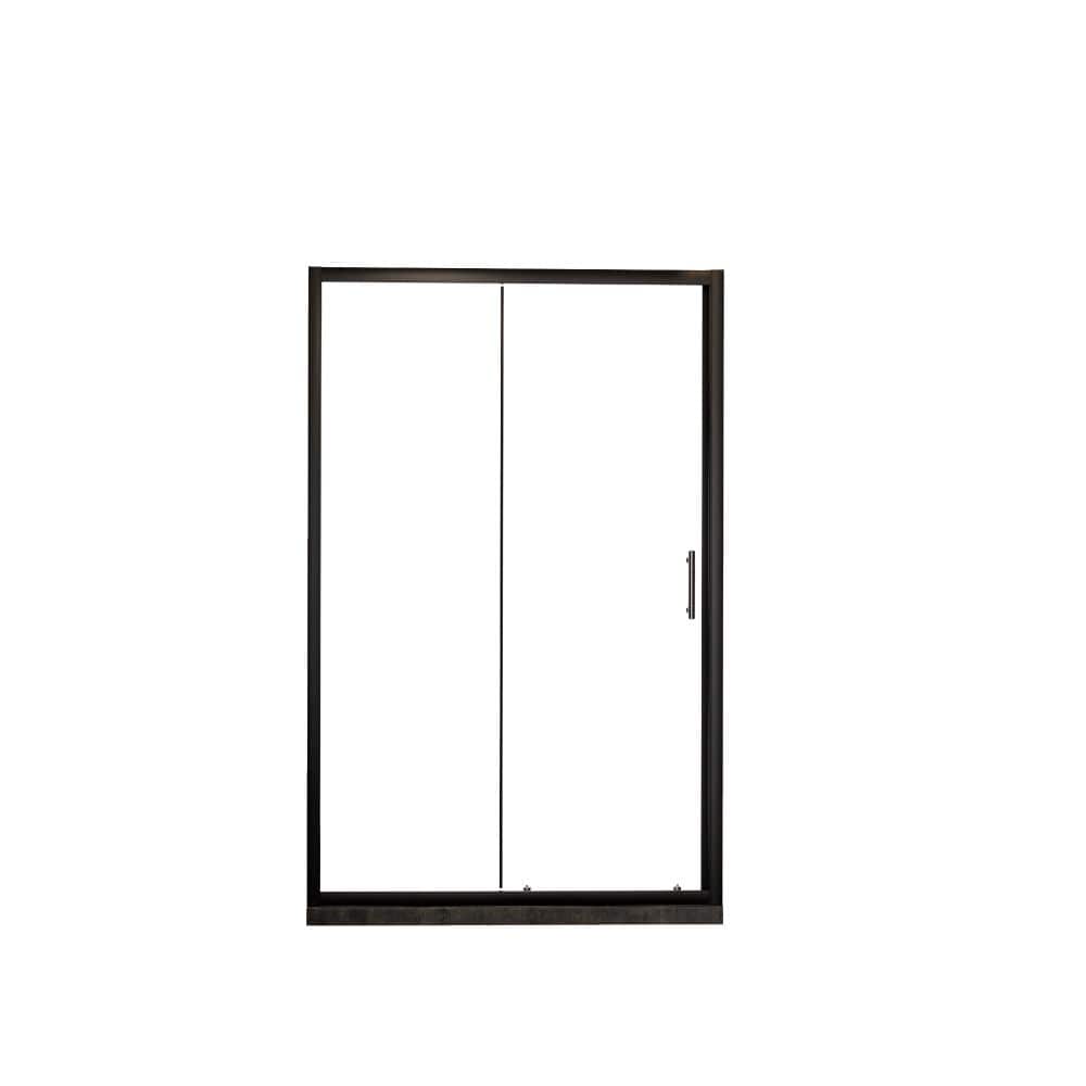 EAKYHOM Reversible 46.5–48 in. W x 72 in. H Sliding Shower Door in