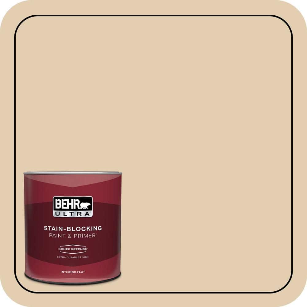 1 qt. Home Decorators Collection #HDC-AC-09 Concord Buff Extra Durable Flat Interior Paint & Primer product image for price tracking