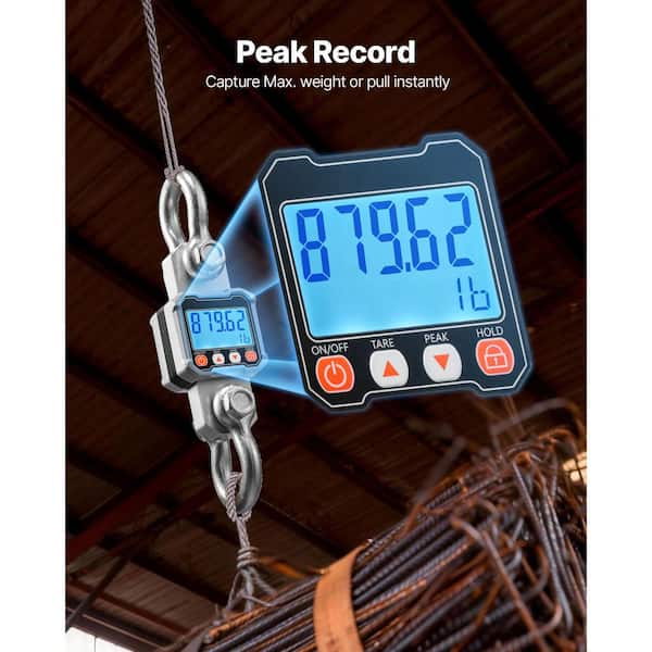 SKYSHALO Digital Crane Scale with Cast Aluminum Case, 6600 lbs