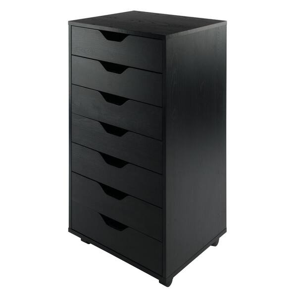 Winsome Halifax Black 7Drawer Storage 20792 The Home Depot