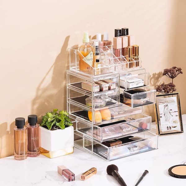 Clear 9.5 in. x 14.2 in. Acrylic Plastic Decorative Box (Set of 1
