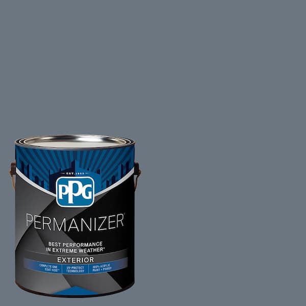 PERMANIZER 1 gal. PPG1041-6 Sheffield Gray Flat Exterior Paint