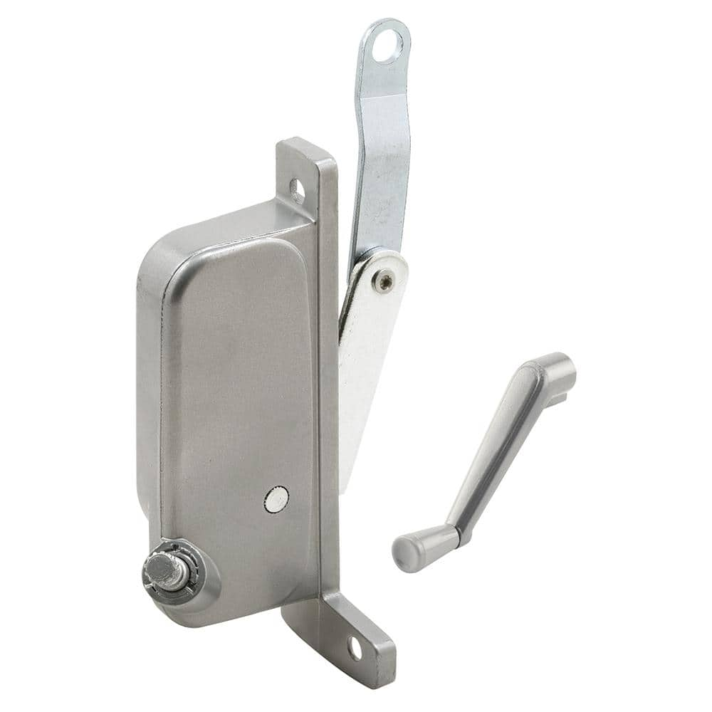 Prime-Line H 3673 Stanley Awning Operator, Gray, Left Hand, 2-3/16 In.  Offset Link (Single Pack) - Window Latches 