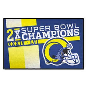 NFL - Los Angeles Rams Yellow 3 ft. x 4 ft. All-Star Area Rug