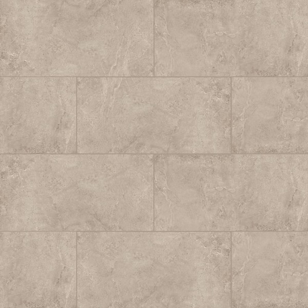 MSI Soreno Taupe 24 in. x 48 in. Matte Porcelain Stone Look Floor and Wall Tile (16 sq. ft./Case)