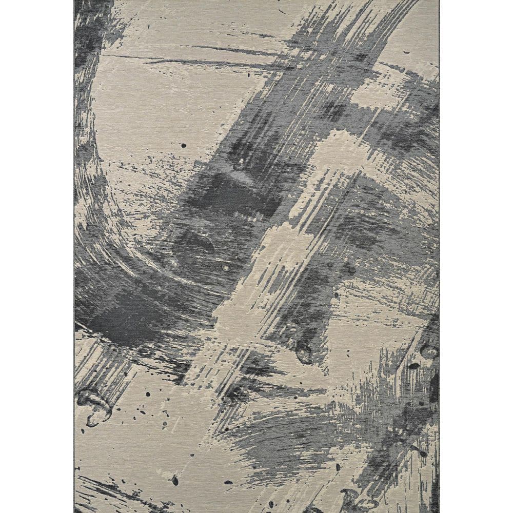 Castille Canvas Glacier 8 ft. x 11 ft. Abstract Indoor/Outdoor Area Rug price history on PriceWatchPro