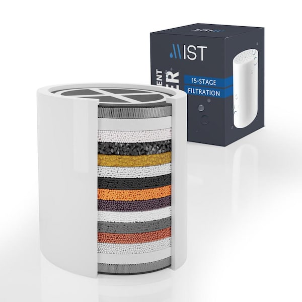 Replacement Shower Filter Cartridge for Mist, Shower Systems, 15 Stage Filter (1-Pack)