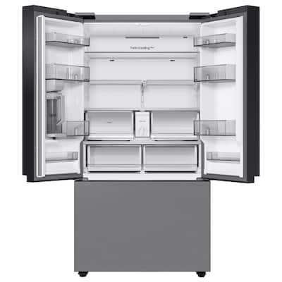 Bespoke 24 cu. ft. 3-Door French Door Smart Refrigerator in Stainless Steel, Counter Depth
