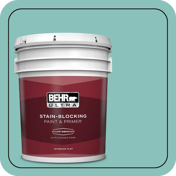 BEHR ULTRA 5 gal. #M450-4 Undine Extra Durable Flat Interior Paint & Primer