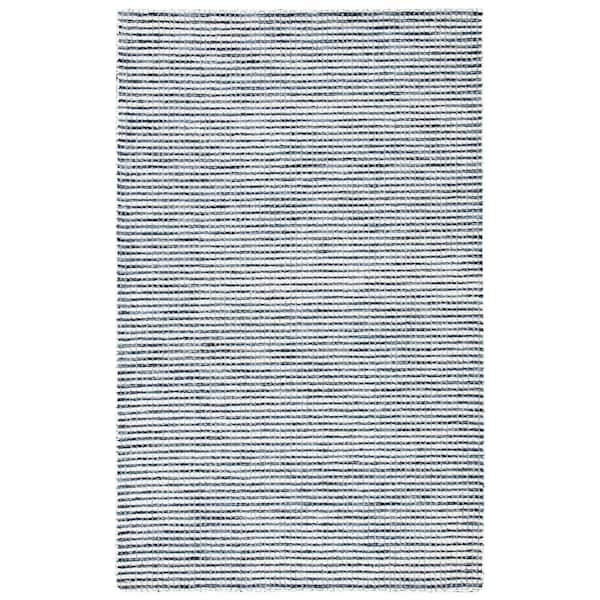 SAFAVIEH Abstract Blue/Ivory Doormat 3 ft. x 5 ft. Striped Area Rug