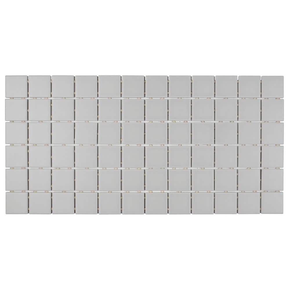Restore Matte Stone Gray 12 in. x 24 in. Glazed Ceramic Mosaic Tile (24 sq. ft./Case) price history on PriceWatchPro