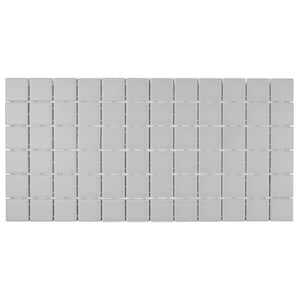 Restore Matte Stone Gray 12 in. x 24 in. Glazed Ceramic Mosaic Tile (24 sq. ft./Case)