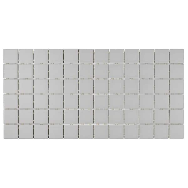 Daltile Restore Matte Stone Gray 12 in. x 24 in. x 6.35 mm Glazed Ceramic Mosaic Tile (2 sq. ft./Each)
