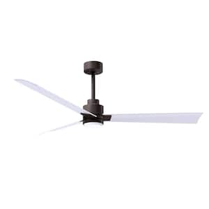 Alessandra 56 in. Integrated LED Indoor/Outdoor Bronze Ceiling Fan with Remote Control Included