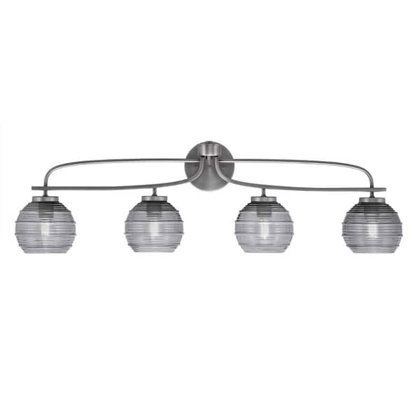 Unbranded Olympia 37.5 in. 4-Light Graphite Vanity Light