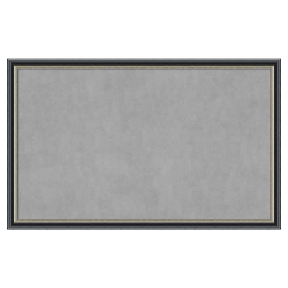 Theo Black Silver 43 in. x 27 in Framed Magnetic Board price history on PriceWatchPro