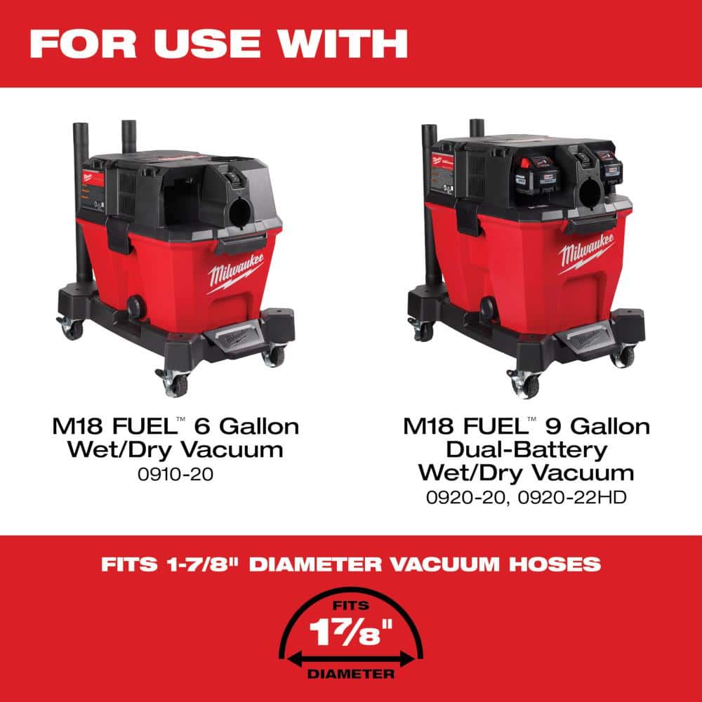 Milwaukee 1-7/8" x 16' Black Flexible Vacuum Hose