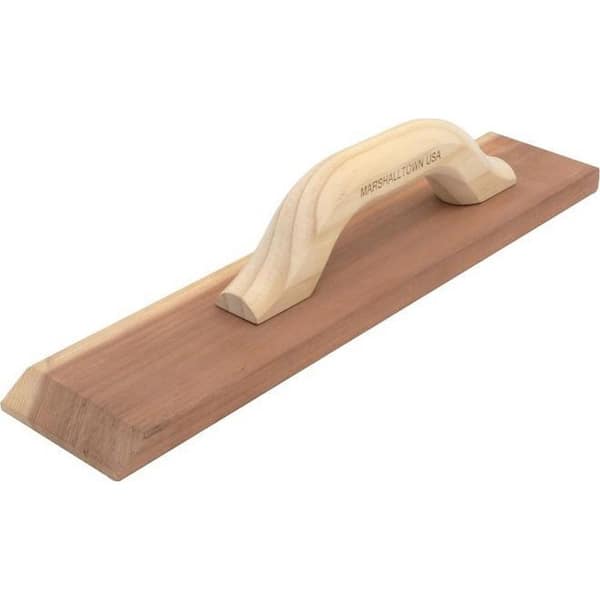 MARSHALLTOWN 16 in. x 3-1/2 in. Redwood Hand Float with Hardwood Handle