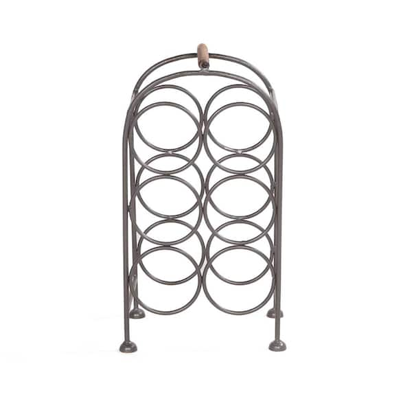 Industrial metal best sale wine rack