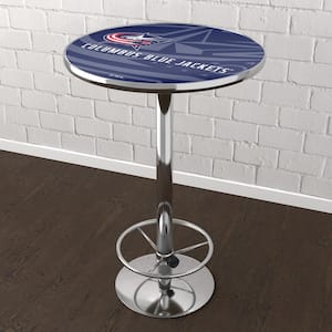 Columbus Blue Jackets Watermark Blue 42 in. Bar Table