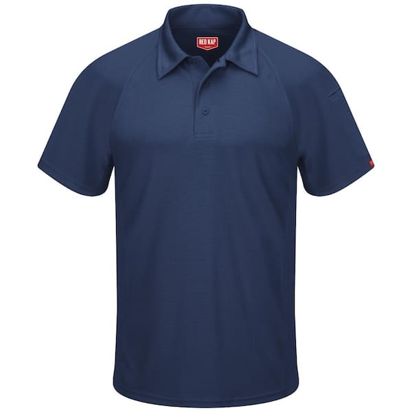 Aanbevolen verfrommeld bros Red Kap Men's Size M Navy Active Performance Polo SK92NV SS M - The Home  Depot